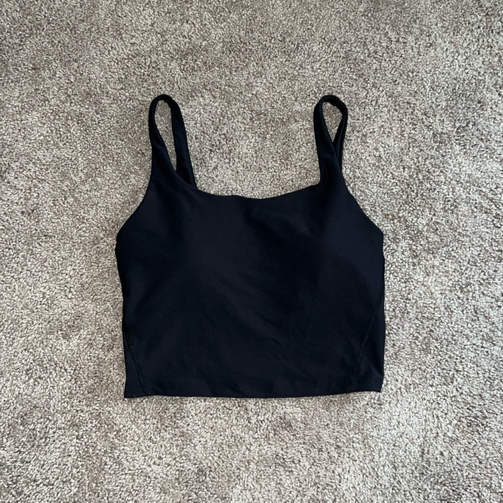 Old Navy Light Support PowerSoft Longline Sports Bra for Women [[Black Jack]]